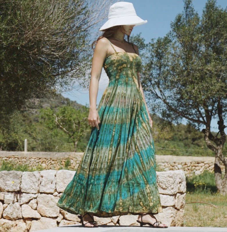 Summer Tie Dye Dress - Tie Dye - Byfon byFon Exclusively Hand-Dyed Clothing, Ethically Made. Summer Tie Dye Dress - Tie Dye - Byfon byFon Exclusively Hand-Dyed Clothing, Ethically Made.