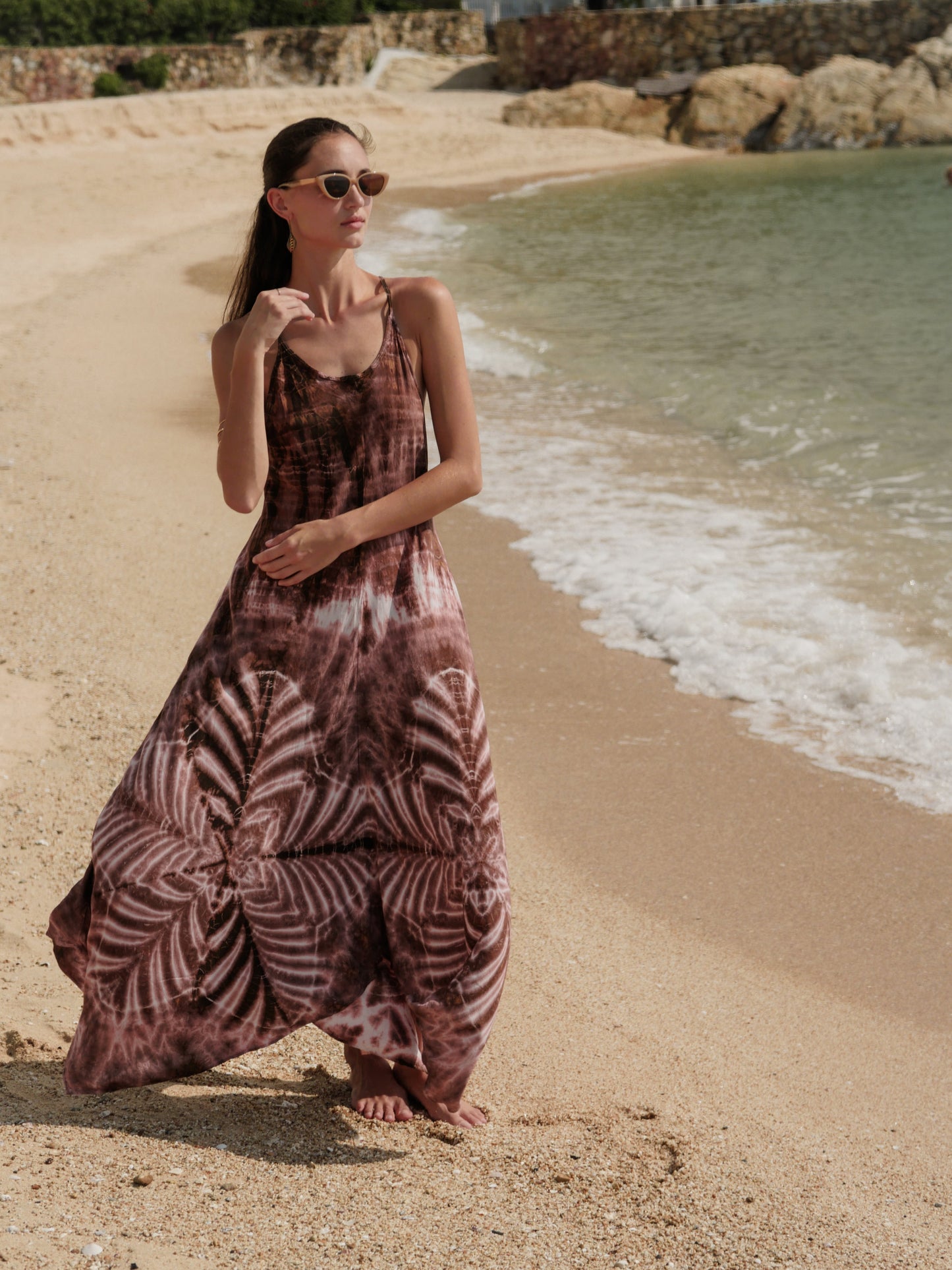 Sunset Maxi Dress Brown
