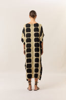 Noir Itajime Kaftan