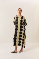 Noir Itajime Kaftan