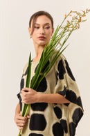 Noir Itajime Kaftan