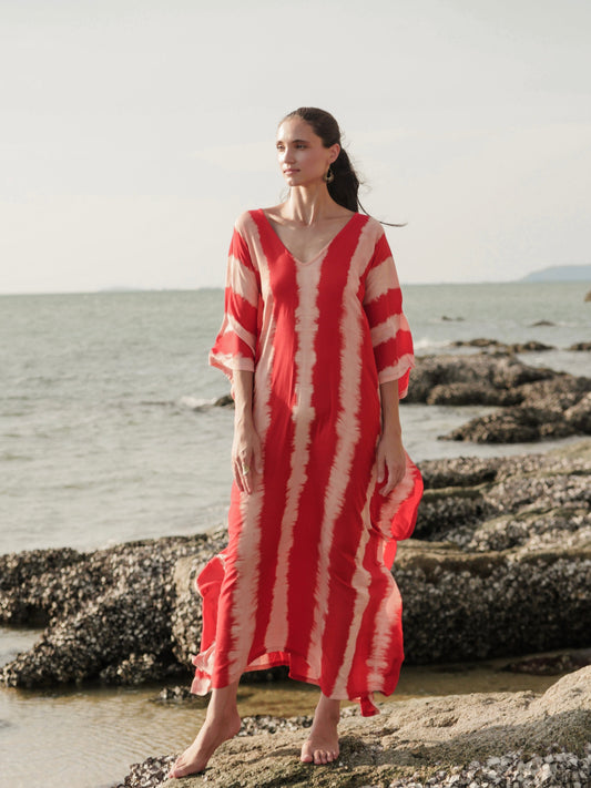 Caftan Olimpia Tomato