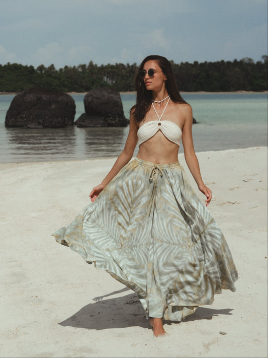 Palazzo Matcha Pants