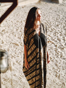 Black Moon Kaftan - byFon - Hand Tie Dye Ethical Clothes.