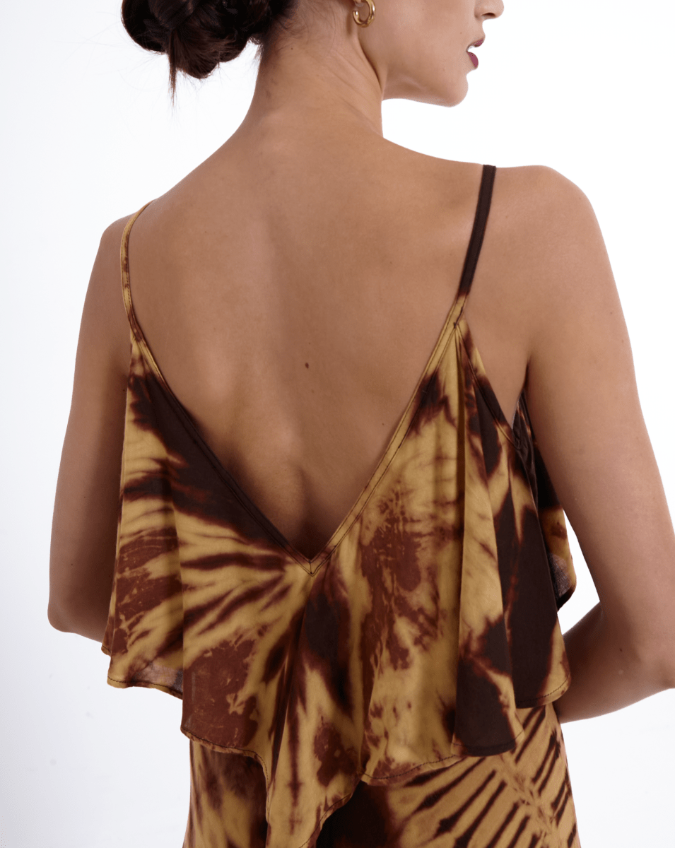 Champagne Maxi Vestido Oro