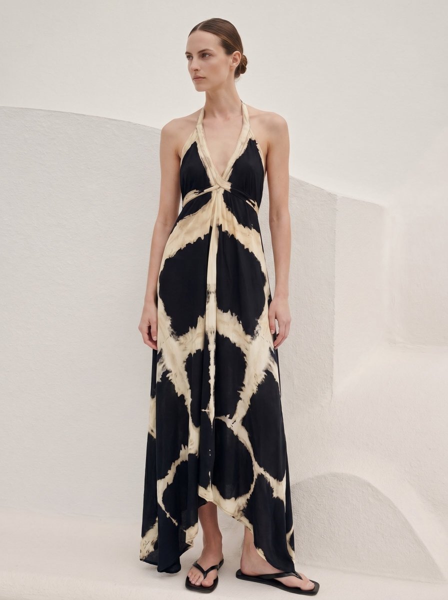 Charcoal — Criss Cross - byFon – Exclusively Hand - Dyed Clothing, Ethically Made.