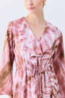 Etherea Ruffle Maxi - byFon – Exclusively Hand - Dyed Clothing, Ethically Made.