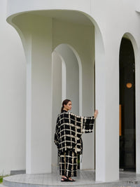 Itajime Galena Kimono - byFon – Exclusively Hand - Dyed Clothing, Ethically Made.