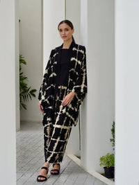 Itajime Galena Kimono - byFon – Exclusively Hand - Dyed Clothing, Ethically Made.