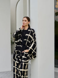 Itajime Galena Kimono - byFon – Exclusively Hand - Dyed Clothing, Ethically Made.