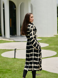 Itajime Galena Maxi Kimono - byFon – Exclusively Hand - Dyed Clothing, Ethically Made.