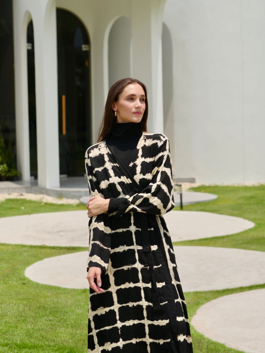 Itajime Galena Maxi Kimono