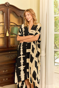 Itajime Kaftan Bishop - byFon – Exclusively Hand - Dyed Clothing, Ethically Made.