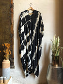 Itajime Kaftan Bishop - byFon - Hand Tie Dye Ethical Clothes.