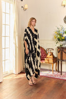 Itajime Kaftan Bishop - byFon – Exclusively Hand - Dyed Clothing, Ethically Made.