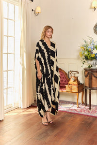 Itajime Kaftan Bishop - byFon – Exclusively Hand - Dyed Clothing, Ethically Made.