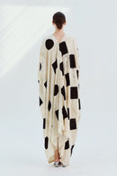 Itajime Kaftan Gambit - byFon - Hand Tie Dye Ethical Clothes.