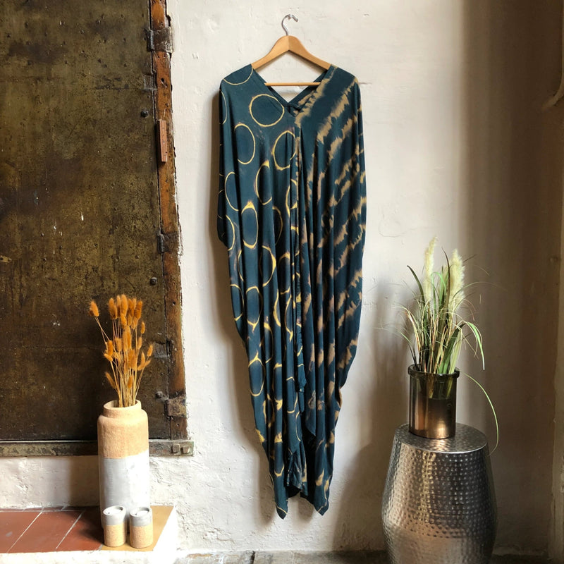 Itajime Kaftan Jade