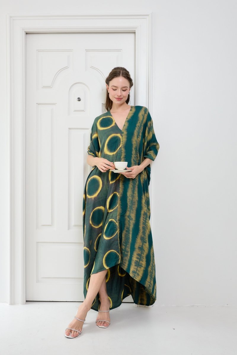 Itajime Kaftan Jade