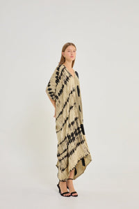 Itajime Kaftan Queen - byFon - Hand Tie Dye Ethical Clothes.