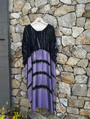 Kaftan Rain Violet - byFon - Hand Tie Dye Ethical Clothes.