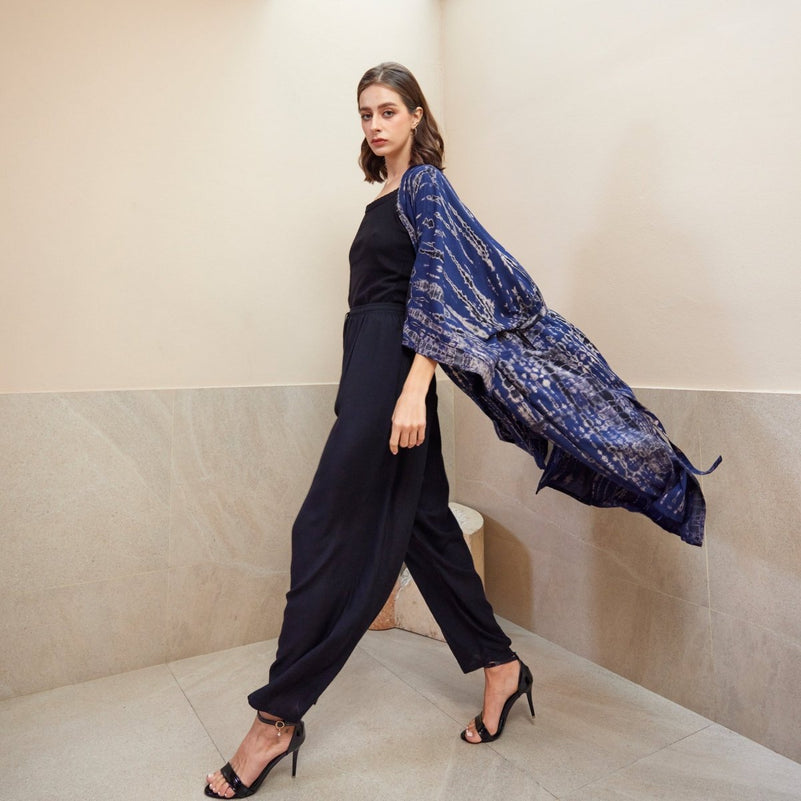 Kimono Maxi Navy