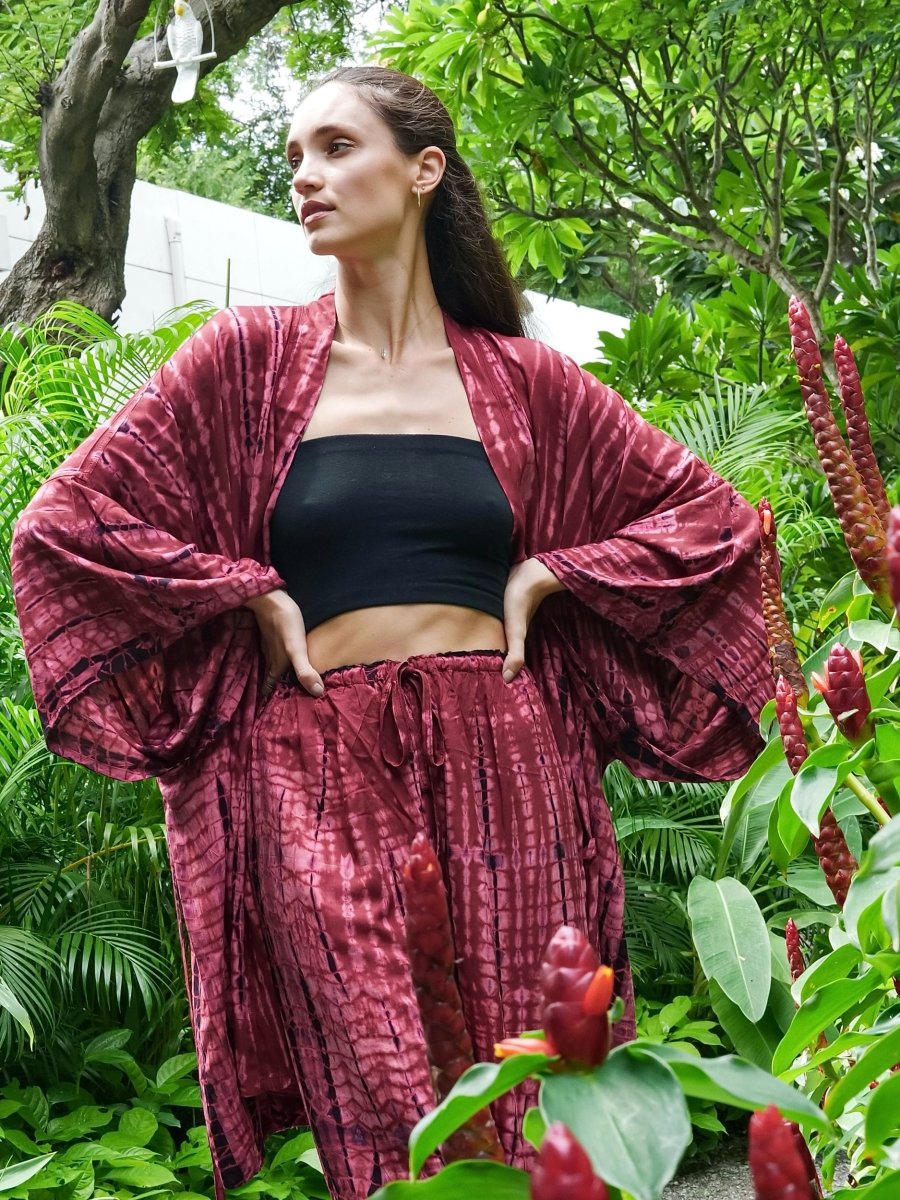 Kimono Maxi Tomato