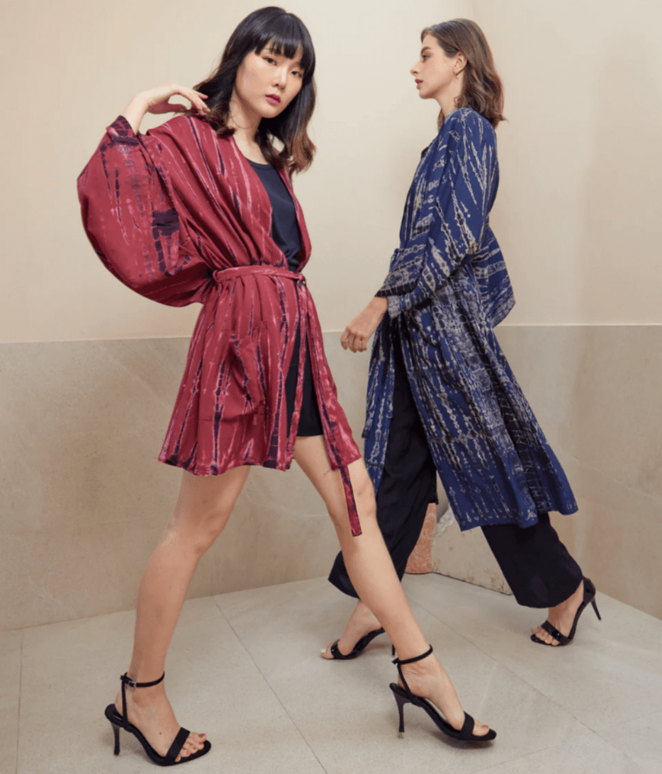 Kimono Midi Tomato