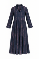 Merida Azure maxi dress - byFon – Exclusively Hand - Dyed Clothing, Ethically Made.