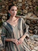 Olimpia Stone Kaftan - byFon - Hand Tie Dye Ethical Clothes.