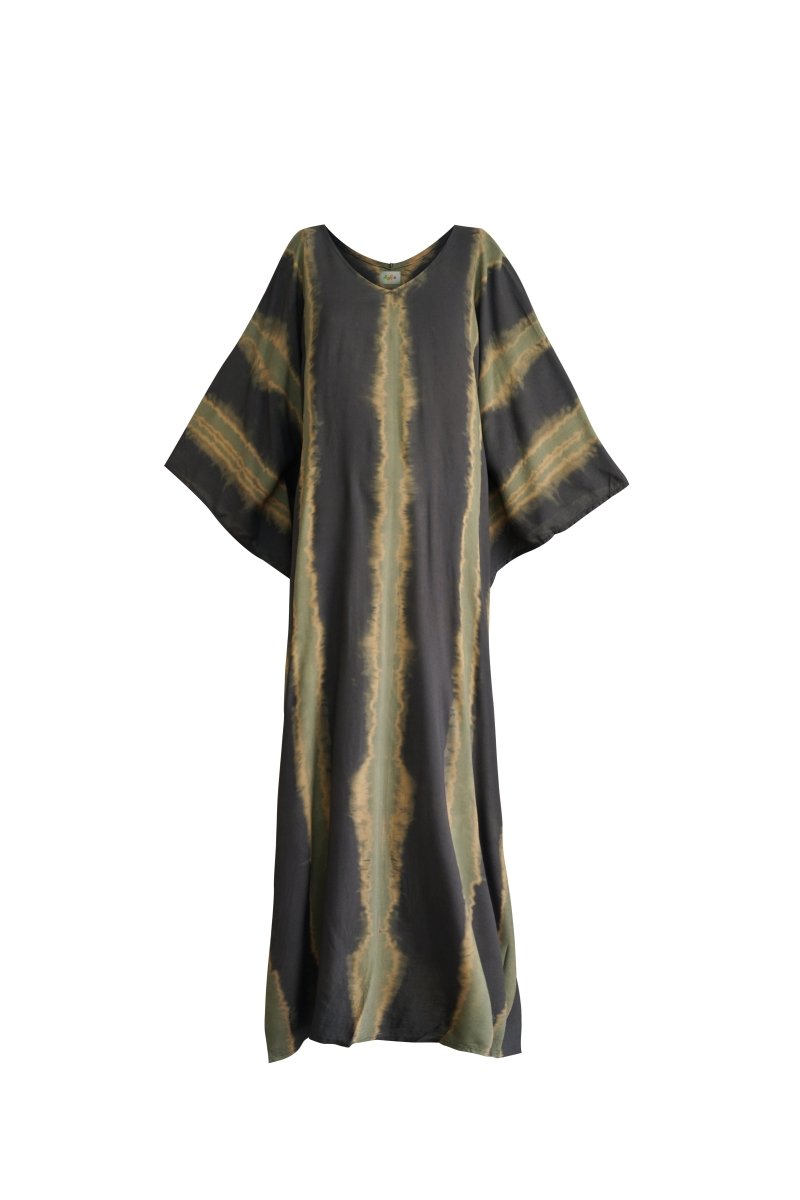 Olimpia Stone Kaftan - byFon - Hand Tie Dye Ethical Clothes.
