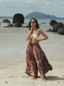 Palazzo Brown Pants - byFon - Hand Tie Dye Ethical Clothes.