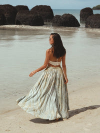 Palazzo Matcha Pants - byFon - Hand Tie Dye Ethical Clothes.