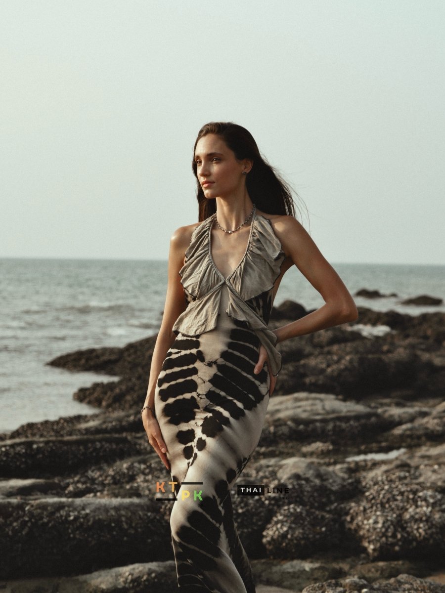 Prado maxi dress - byFon – Exclusively Hand - Dyed Clothing, Ethically Made.