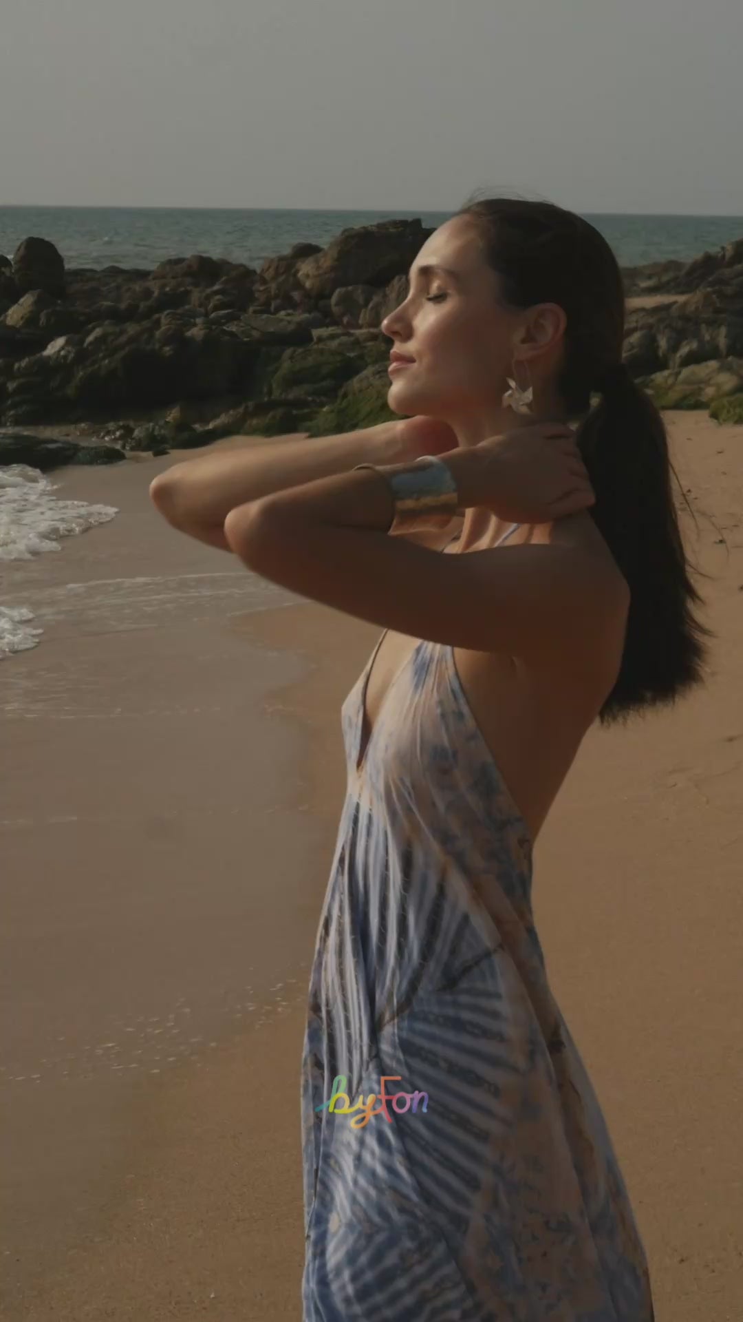 Maxi Vestido Helena Loto Azul