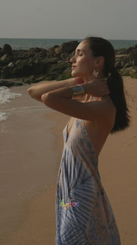 Maxi Vestido Helena Loto Azul