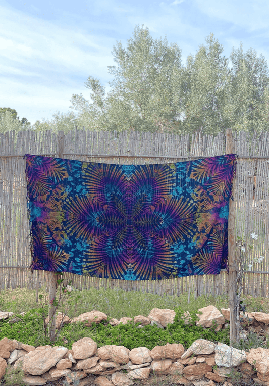 Sarong Navy - byFon - Hand Tie Dye Ethical Clothes.