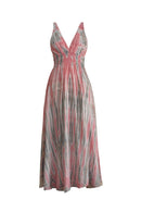 Sienna Coral Dress - byFon - Hand Tie Dye Ethical Clothes.