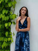 Sienna Indigo Dress - byFon - Hand Tie Dye Ethical Clothes.