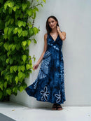 Sienna Indigo Dress - byFon - Hand Tie Dye Ethical Clothes.