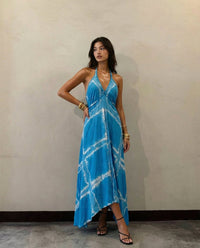 Sky — Criss Cross - byFon – Exclusively Hand-Dyed Clothing, Ethically Made.