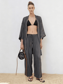 Stone — Midi Kimono - byFon – Exclusively Hand - Dyed Clothing, Ethically Made.