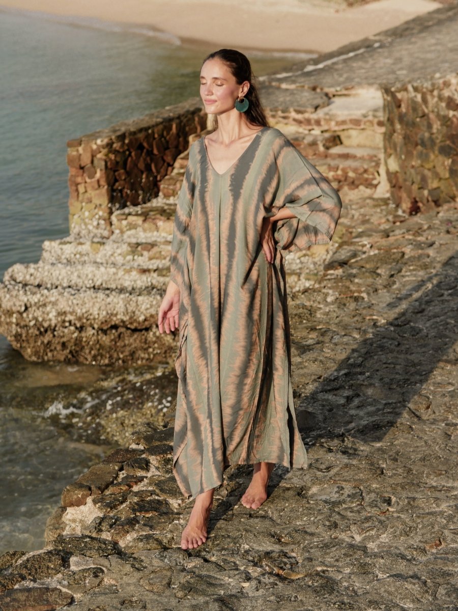 Stone — Olimpia - byFon – Exclusively Hand - Dyed Clothing, Ethically Made.