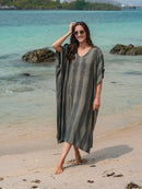 Stone — Petite Kaftan - byFon – Exclusively Hand - Dyed Clothing, Ethically Made.