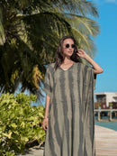 Stone — Petite Kaftan - byFon – Exclusively Hand - Dyed Clothing, Ethically Made.