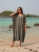 Stone — Petite Kaftan - byFon – Exclusively Hand - Dyed Clothing, Ethically Made.