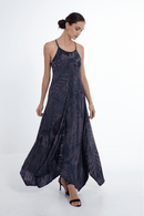 Sunset Maxi Dress Indigo - byFon - Hand Tie Dye Ethical Clothes.