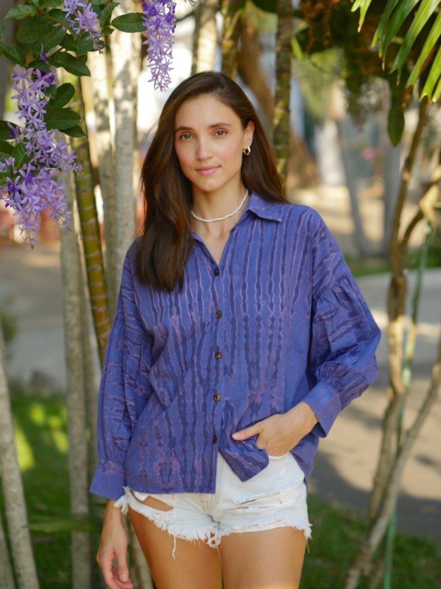 Tora tie dye shirt Navy