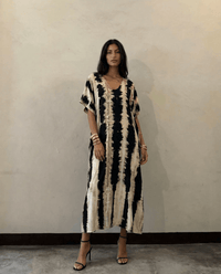 Zebra — Petite Kaftan - byFon – Exclusively Hand - Dyed Clothing, Ethically Made.