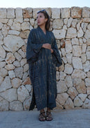 Kimono Maxi Stone - byFon - Hand Tie Dye Ethical Clothes.